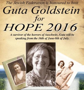 CHRISTCHURCH:  Holocaust Survivor: Guta Goldstein @ Papanui Baptist Church | Christchurch | Canterbury | New Zealand